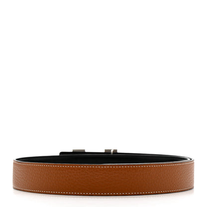 Hermes Box Togo 32mm H Belt 90 36 Black Gold 3 of 11