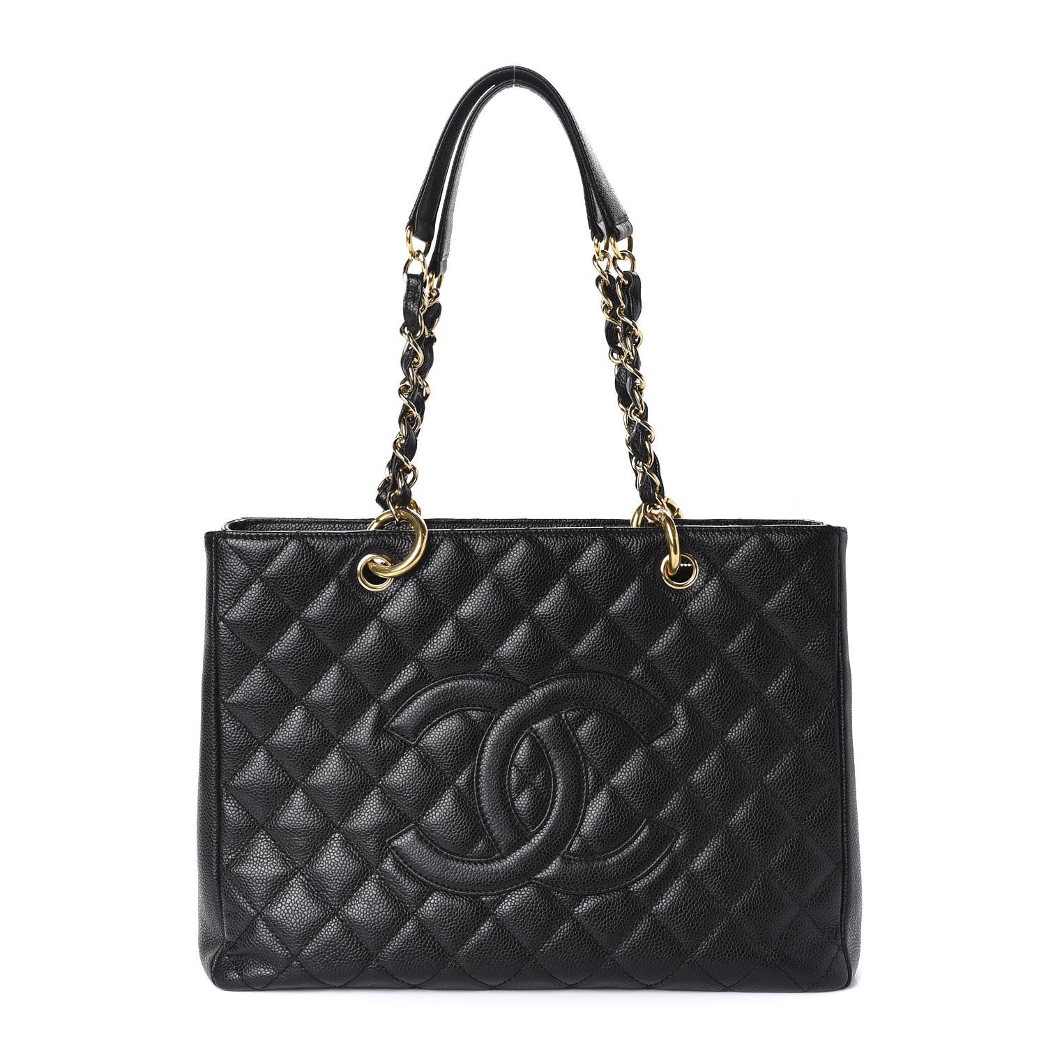 Chanel Caviar Quilted Grand Shopping Tote GST Black 1 of 10