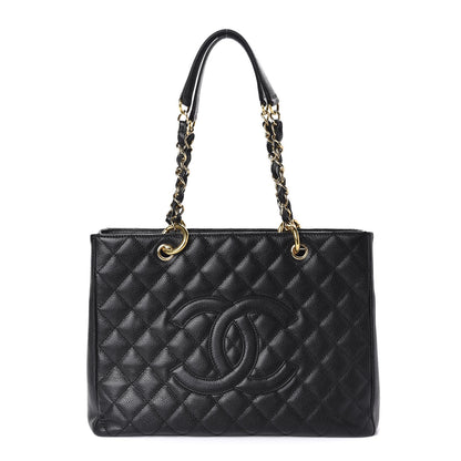 Chanel Caviar Quilted Grand Shopping Tote GST Black 1 of 10