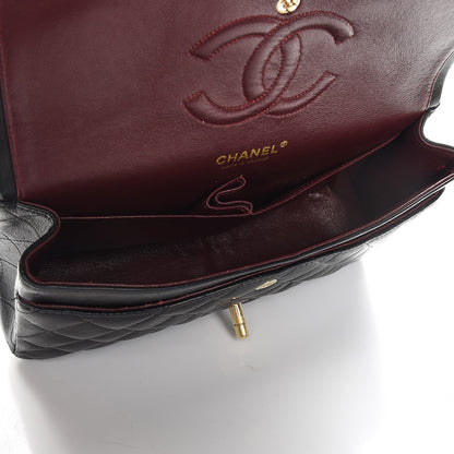 Chanel Lambskin Quilted Medium Double Flap Black 5 of 15