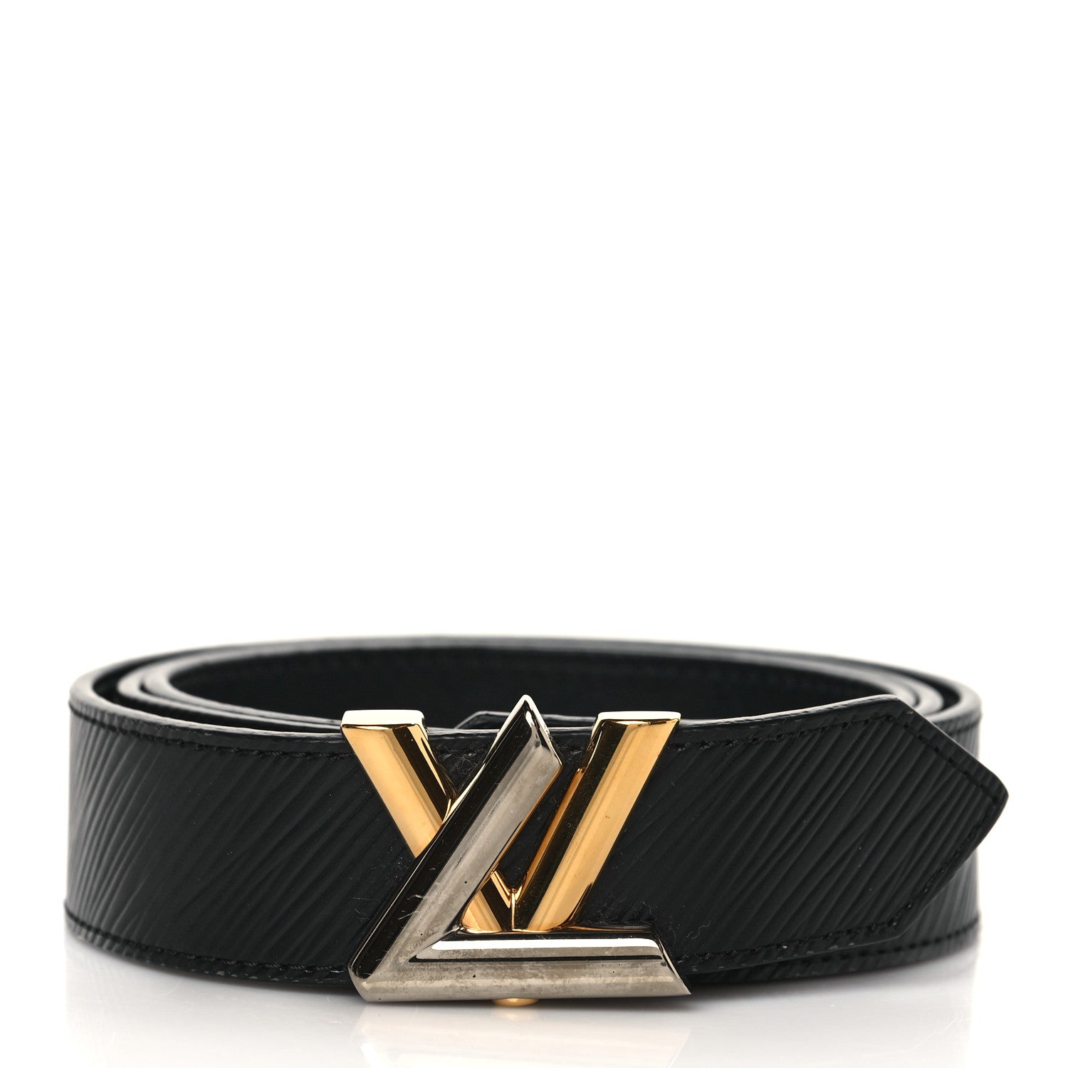 Louis Vuitton Epi 30mm LV Twist Belt 85 34 Black 1 of 8