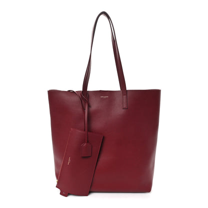 Saint Laurent Calfskin Medium Shopping Tote Bordeaux 2 of 11