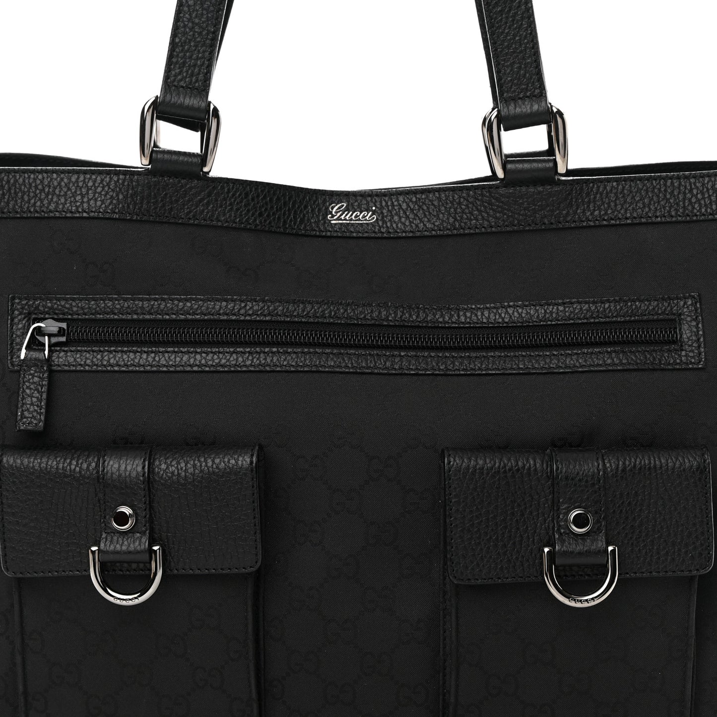 Monogram Abbey D Ring Tote Black