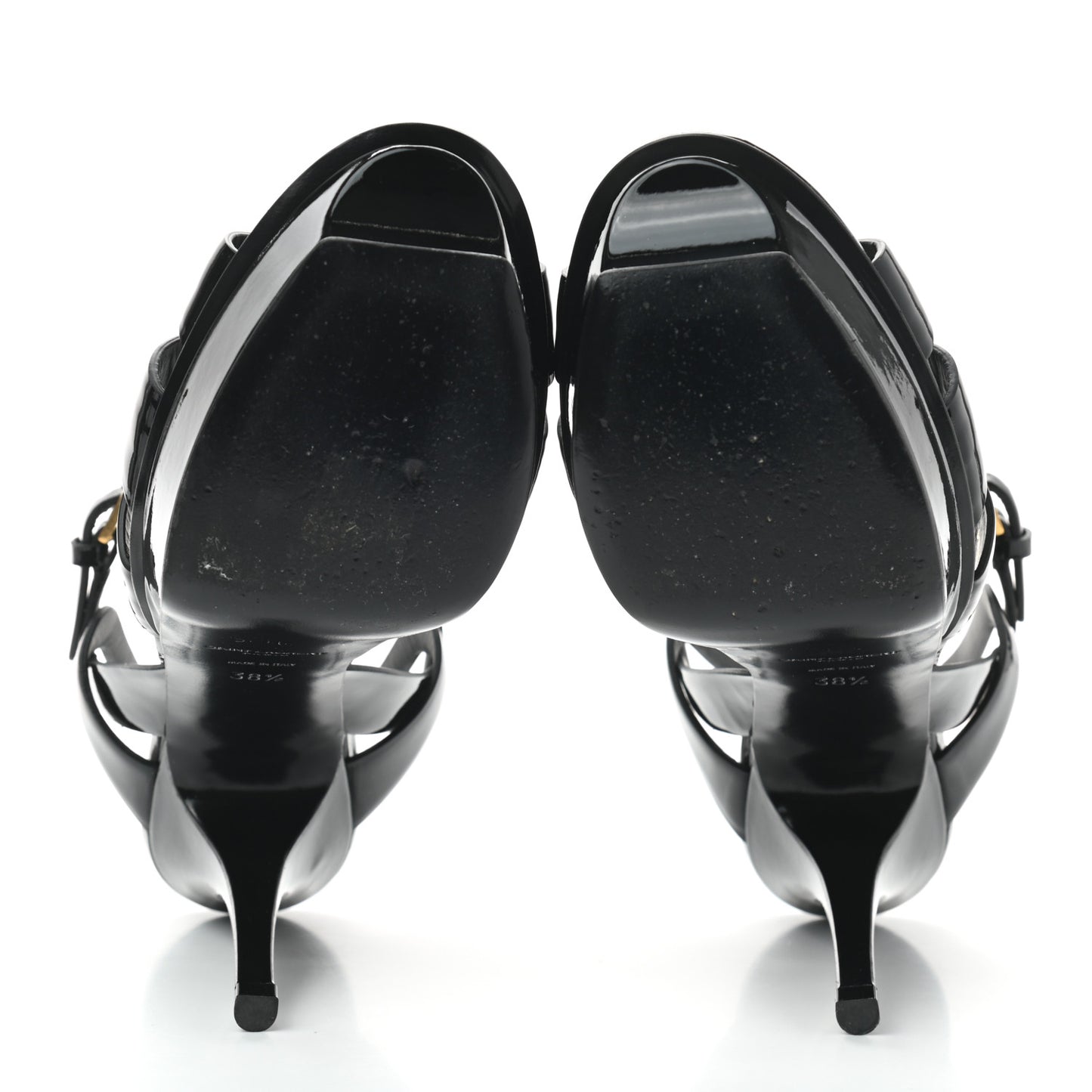 Patent Tribute 75 Platform Sandals 38.5 Black