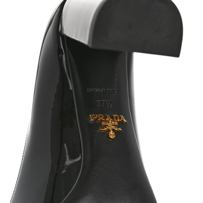 Prada Vernice Block Heel 55mm Pumps 37.5 Black 8 of 9
