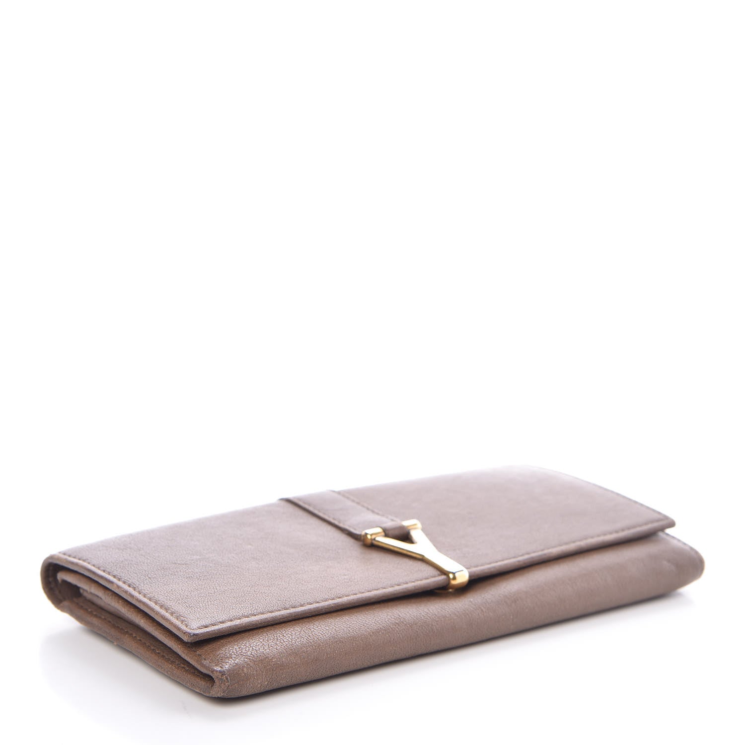 Saint Laurent Calfskin Classic Y Ligne Wallet Light Brown 4 of 12