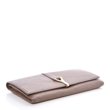 Saint Laurent Calfskin Classic Y Ligne Wallet Light Brown 4 of 12