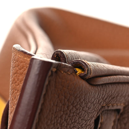 Hermes Togo Swift Officier Birkin 25 Gold Ambre 13 of 13