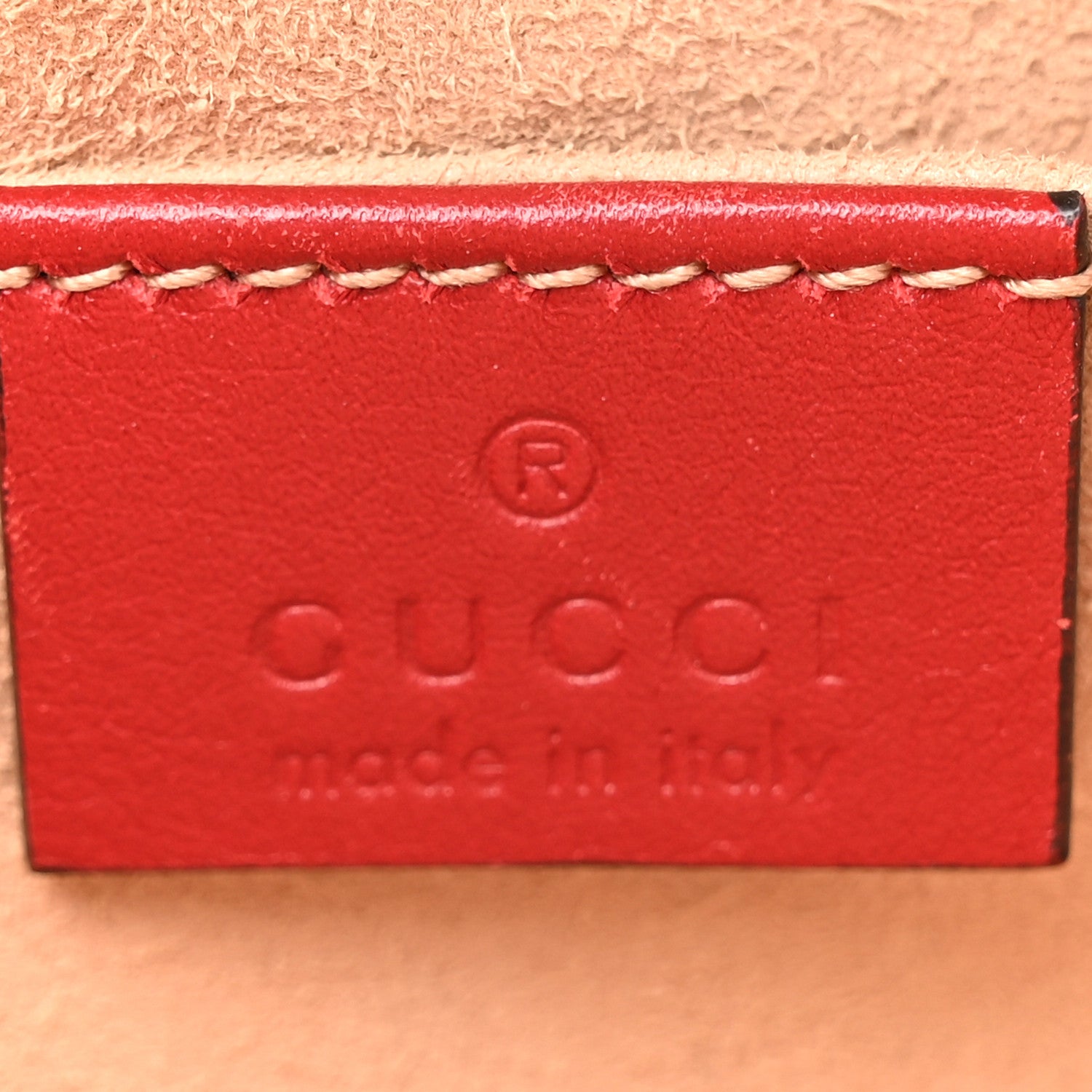 Gucci Calfskin Matelasse GG Marmont Belt Bag 85 34 Hibiscus Red 7 of 16