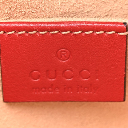 Gucci Calfskin Matelasse GG Marmont Belt Bag 85 34 Hibiscus Red 7 of 16