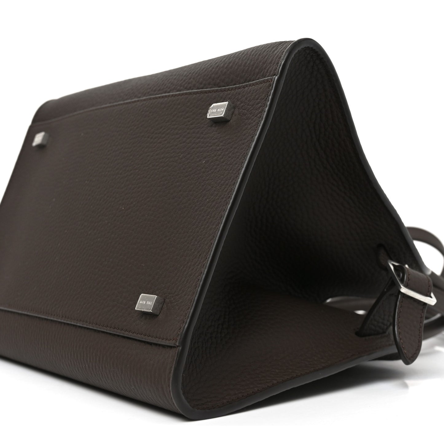 Grained Calfskin Soft Margaux 10 Bag Deep Brown