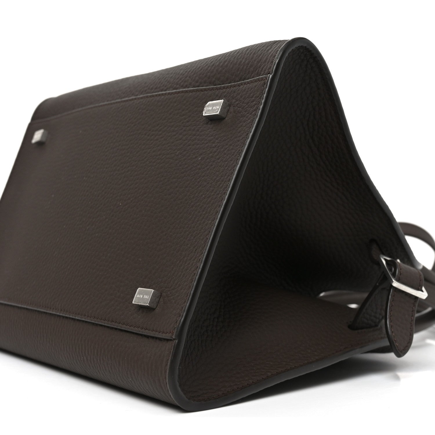 The Row Grained Calfskin Soft Margaux 10 Bag Deep Brown 9 of 9