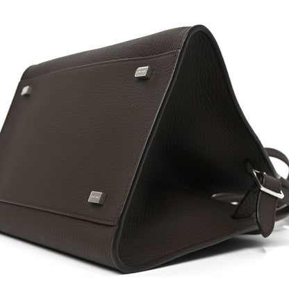 The Row Grained Calfskin Soft Margaux 10 Bag Deep Brown 9 of 9