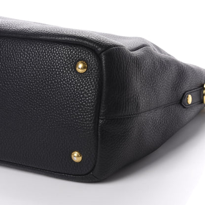 Prada Vitello Daino Shoulder Bag Black 7 of 13