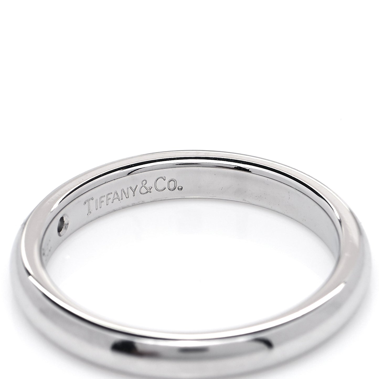 Platinum Diamond Elsa Peretti Band Ring 53 6.5