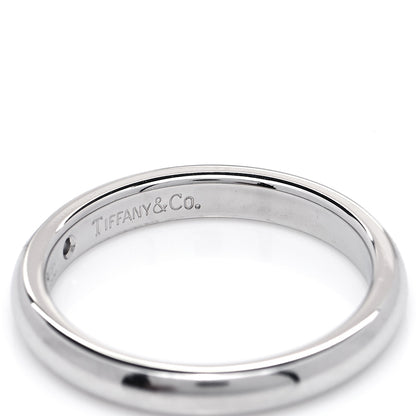Tiffany Platinum Diamond Elsa Peretti Band Ring 53 6.5 4 of 5