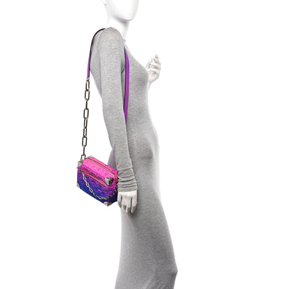 Louis Vuitton Taurillon Illusion Mini Soft Trunk Bleu Rose 2 of 10