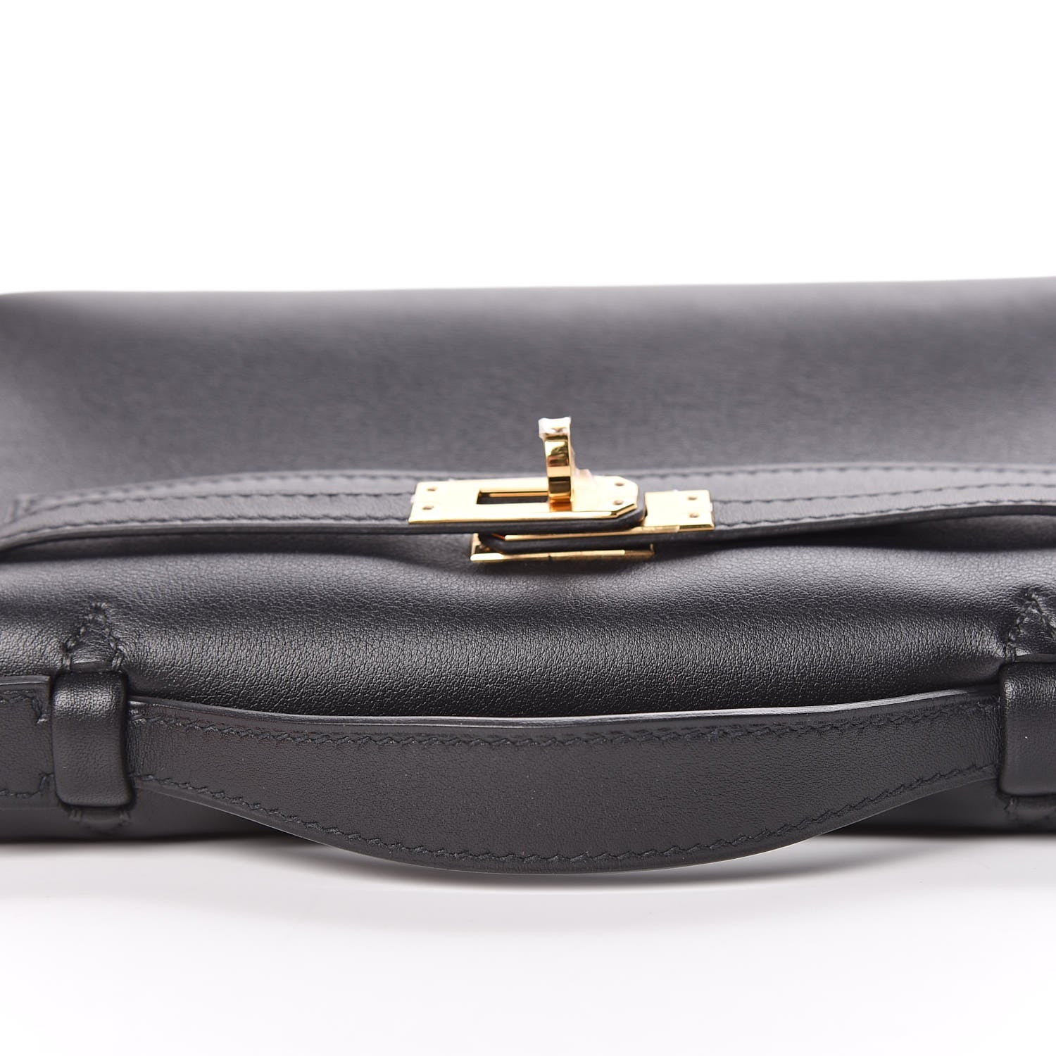 Hermes Swift Kelly Pochette Clutch Black 10 of 31