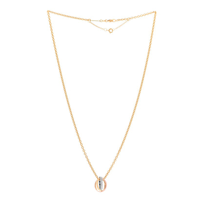 Cartier 18K Pink Yellow White Gold Baby Trinity Pendant Necklace 3 of 5