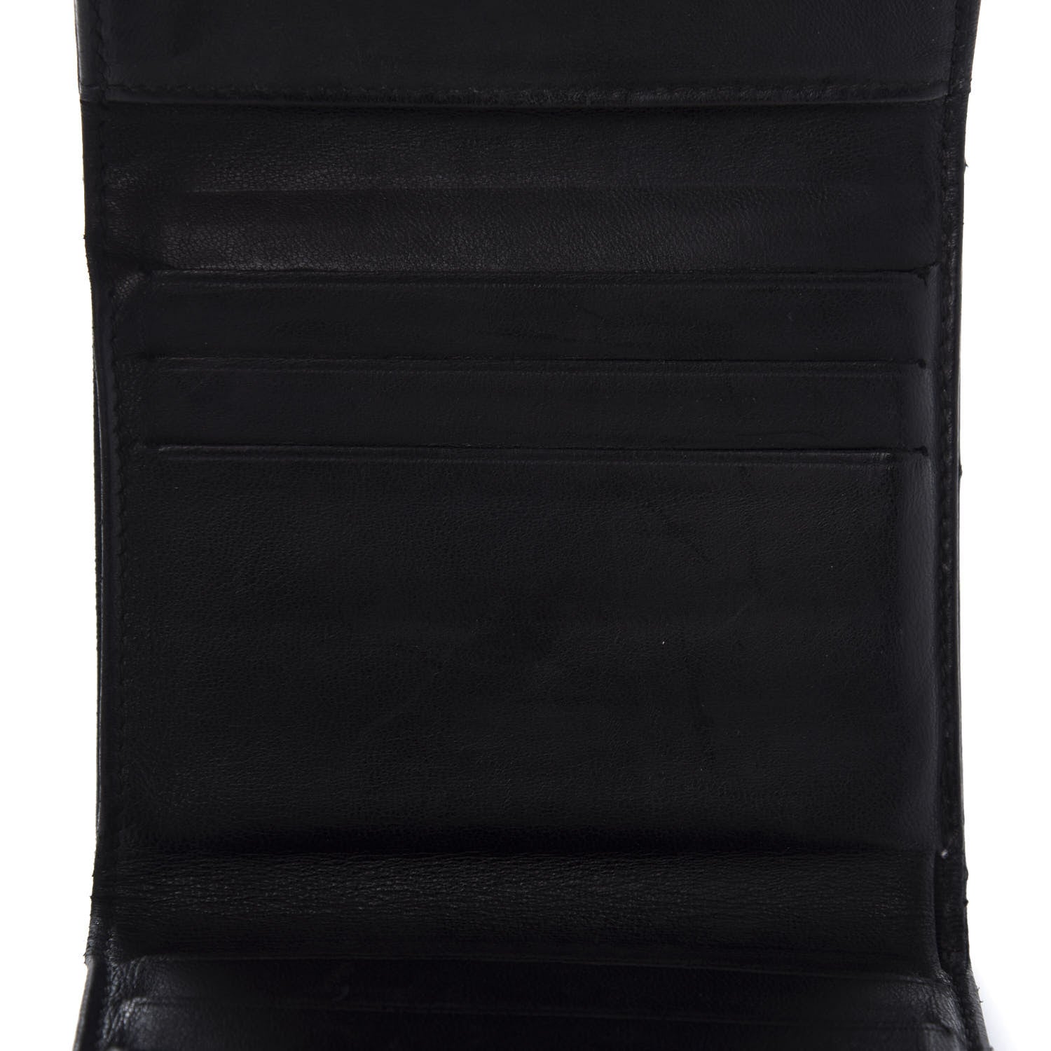 Chanel Lambskin Quilted Double Sided Wallet Black 10 of 14