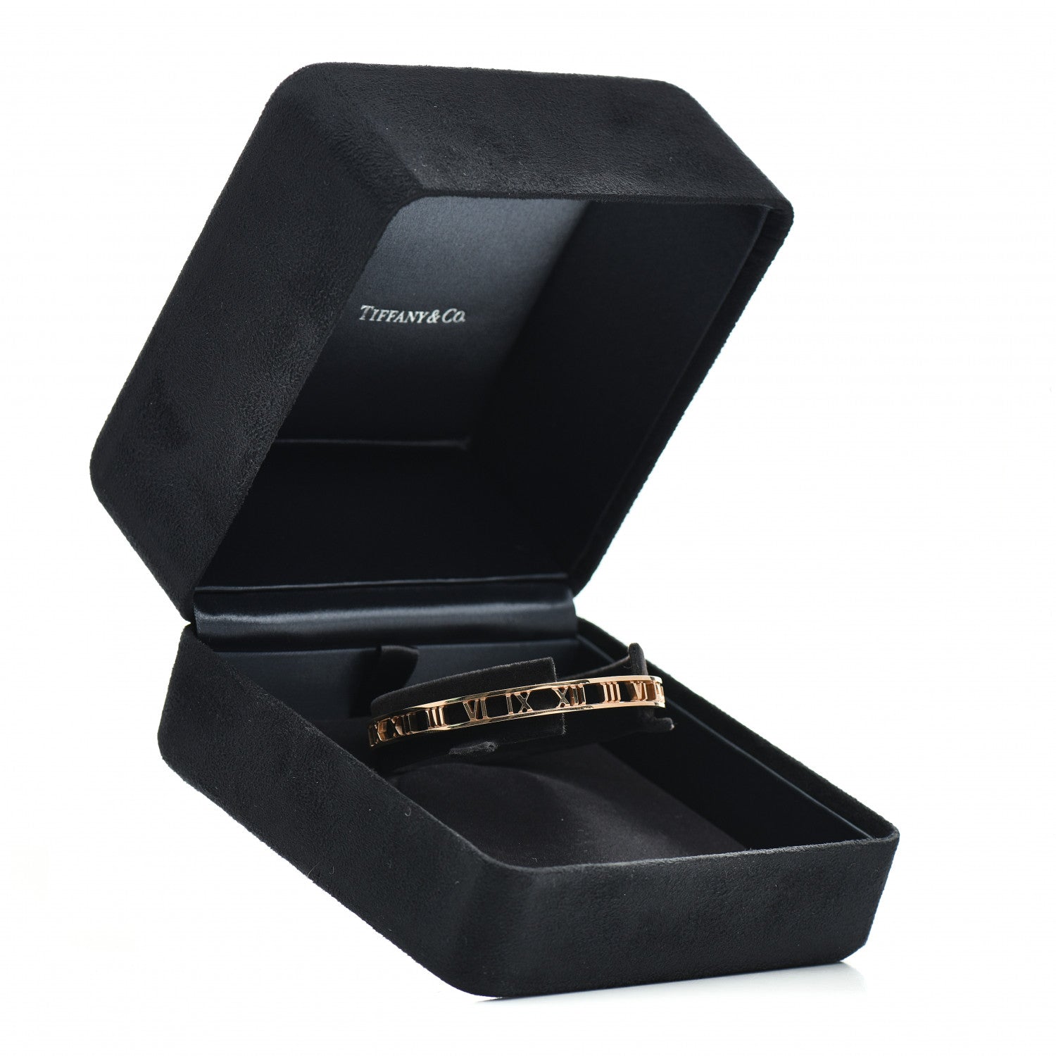 Tiffany 18K Rose Gold Open Narrow Atlas Bangle 5 of 5