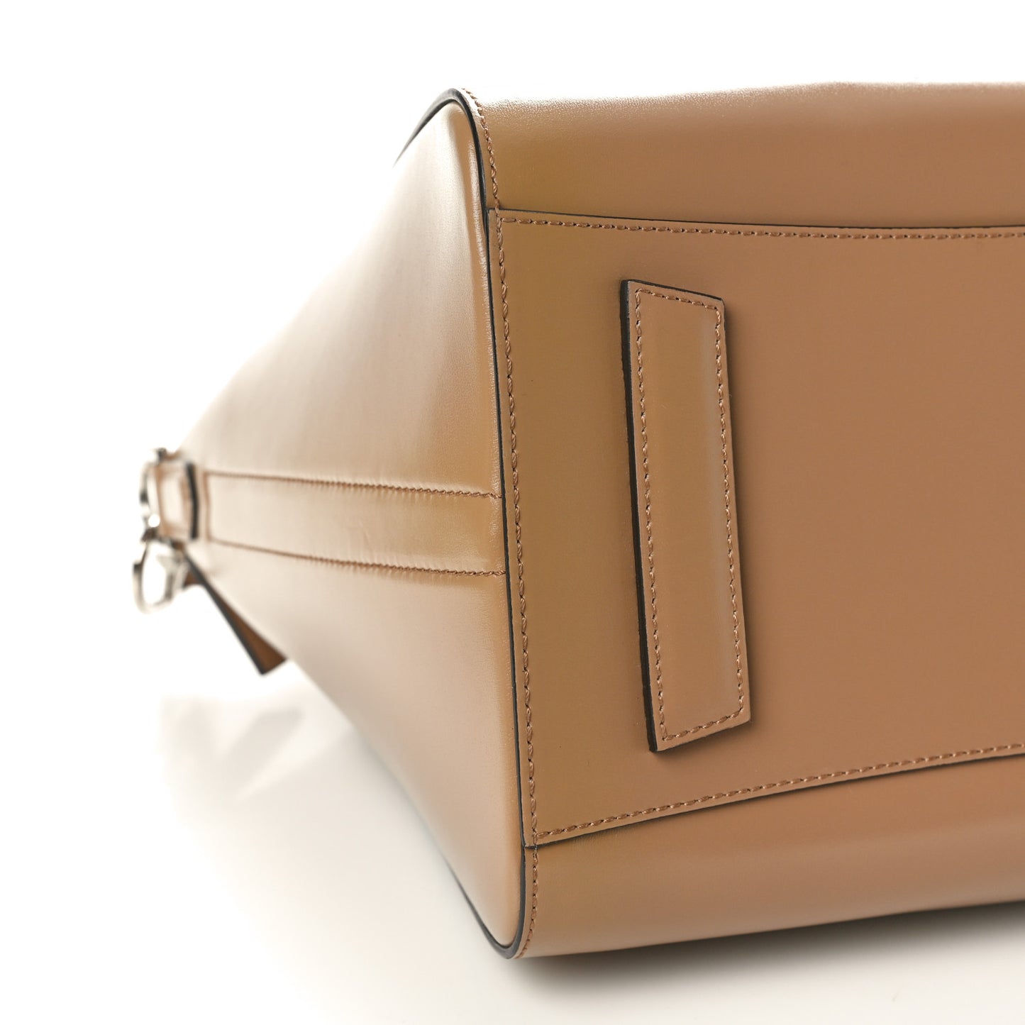Shiny Lord Calfskin Medium Antigona Dark Beige