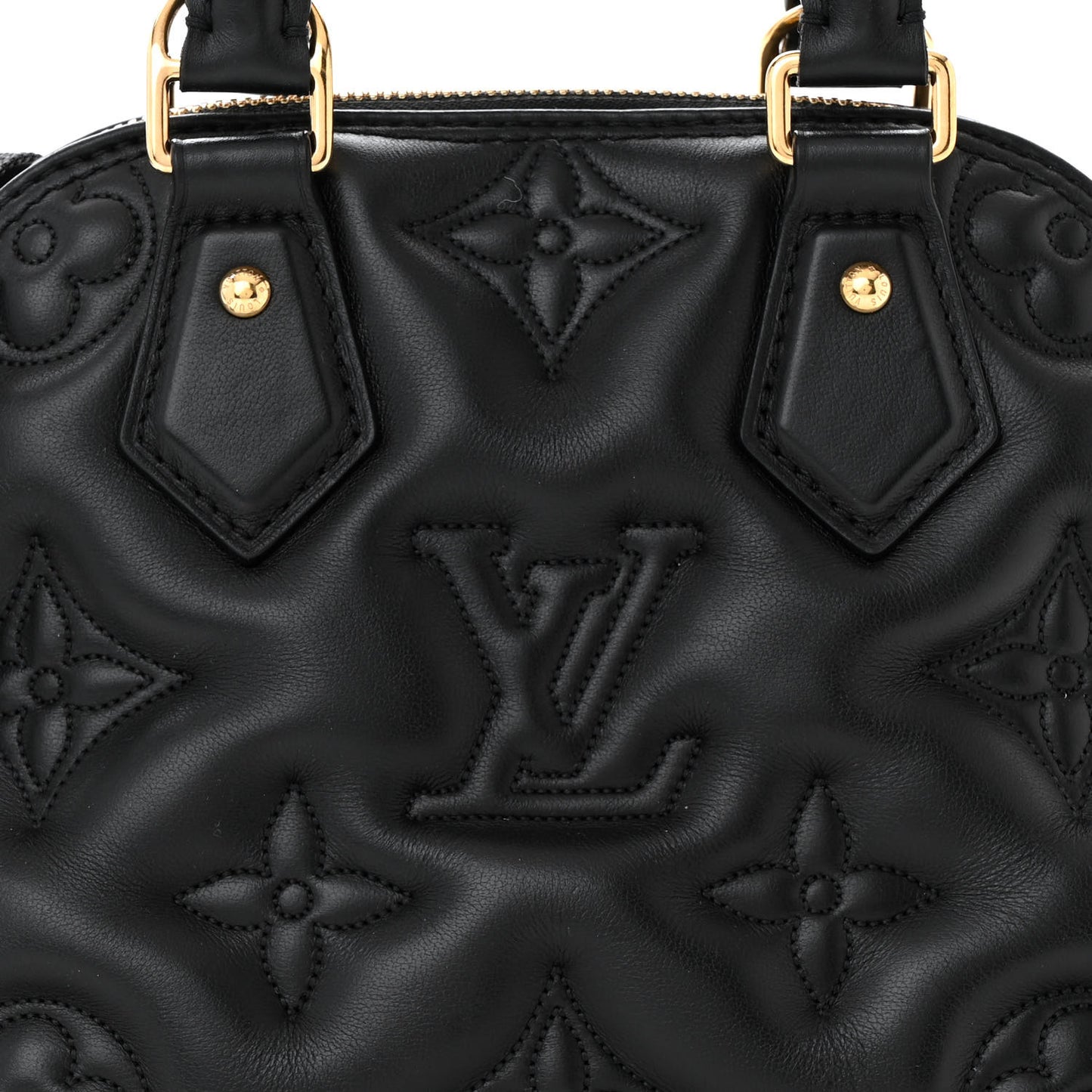 Calfskin Bubblegram Alma BB Black