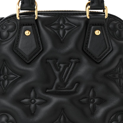 Louis Vuitton Calfskin Bubblegram Alma BB Black 7 of 10