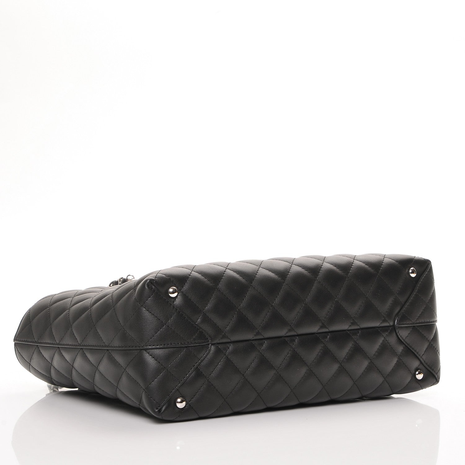Chanel Calfskin Quilted Large Shopping Tote Black 4 of 7