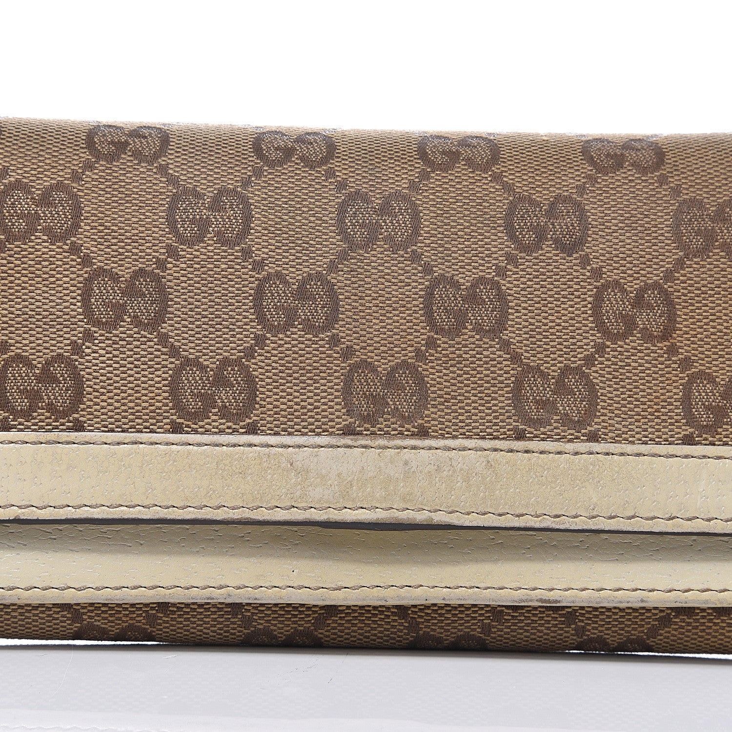 Gucci Monogram Continental Charmy Wallet White 10 of 15
