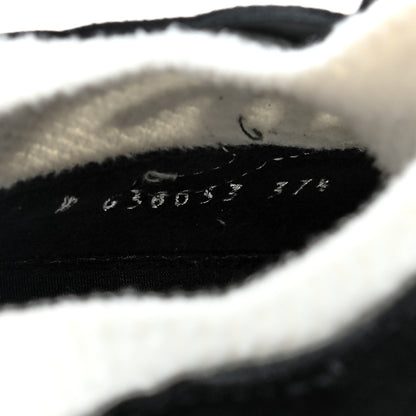 Chanel Fabric Suede Calfskin CC Sneakers 37.5 White Black 7 of 7