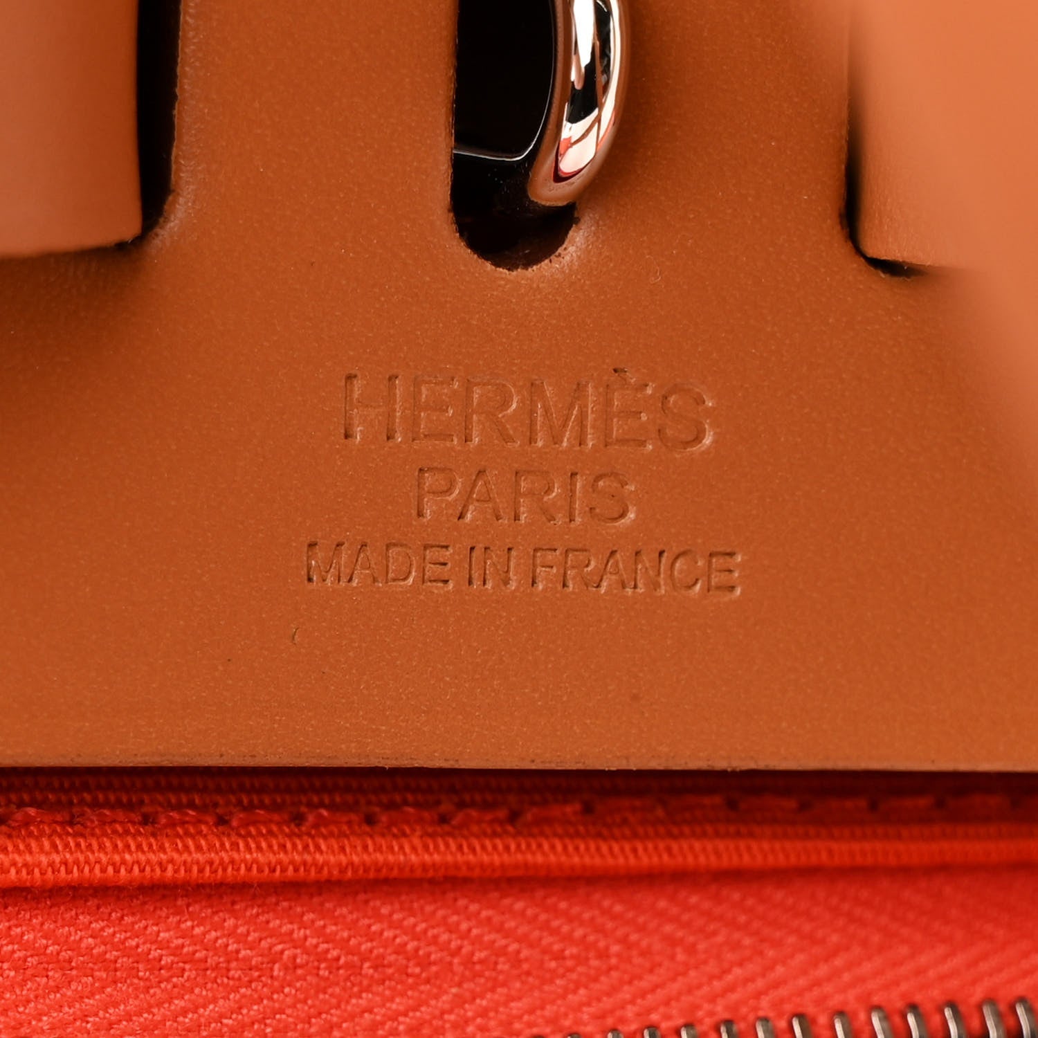 Hermes Military Toile Vache Hunter Herbag a Dos Zip Retourne Backpack Orange Mecano Fauve 4 of 6