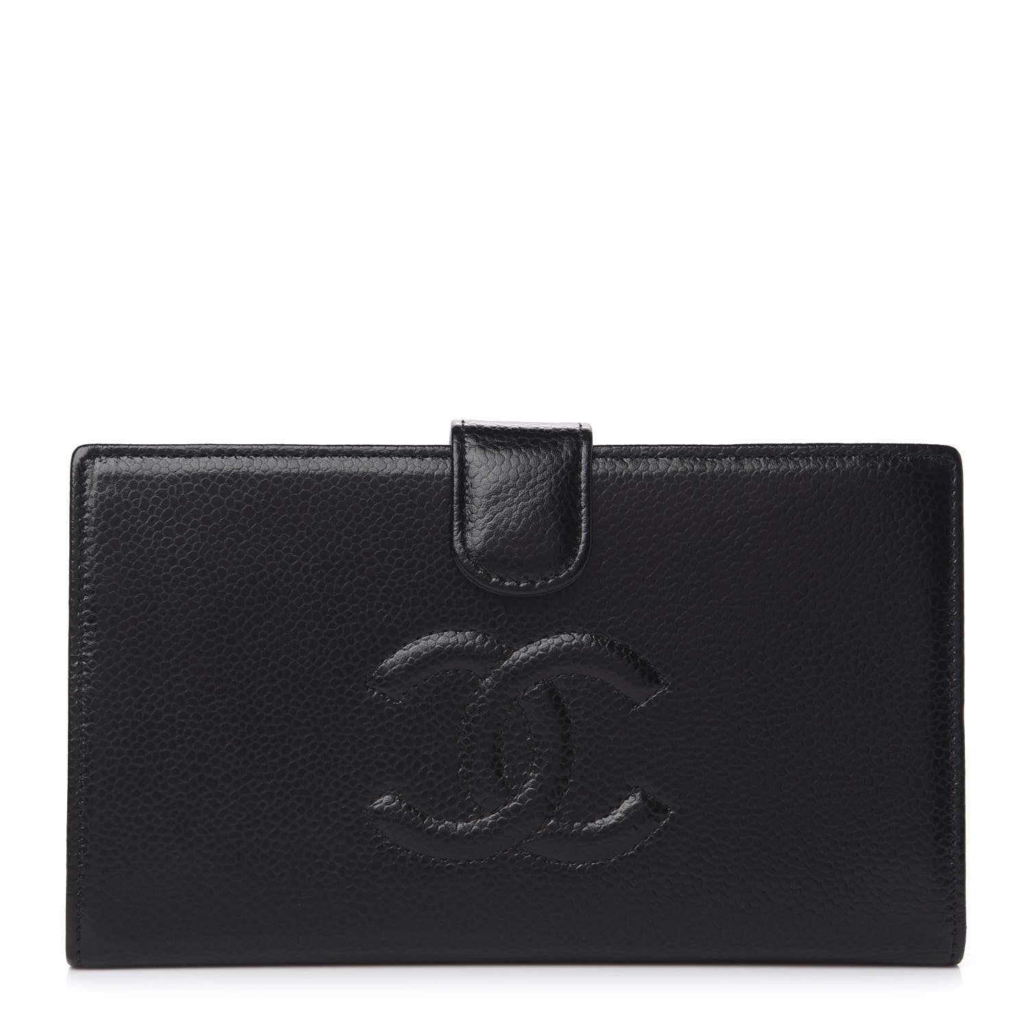 Chanel Caviar Timeless CC French Wallet Black 1 of 15