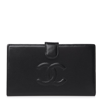 Chanel Caviar Timeless CC French Wallet Black 1 of 15