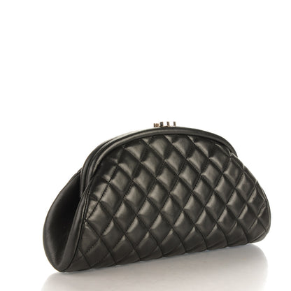 Chanel Lambskin Quilted Timeless Clutch Black 3 of 8