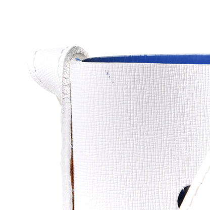 Mansur Gavriel Saffiano Mini Bucket Bag White Royal 10 of 10