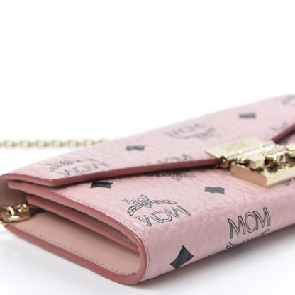 MCM Visetos Large Patricia Wallet On Chain Soft Pink 5 of 9