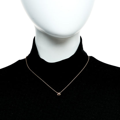 Chanel 18K Beige Gold Coco Crush Round Pendant Necklace 2 of 7
