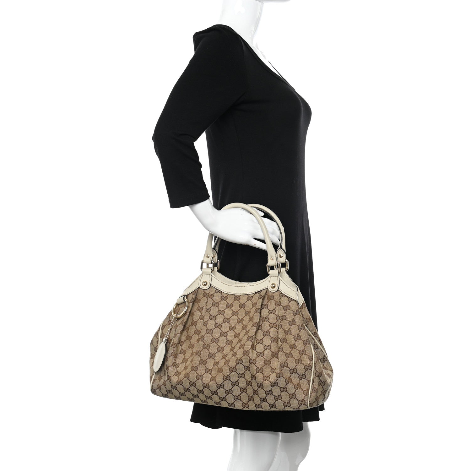 Gucci Monogram Medium Sukey Tote Off White 2 of 12
