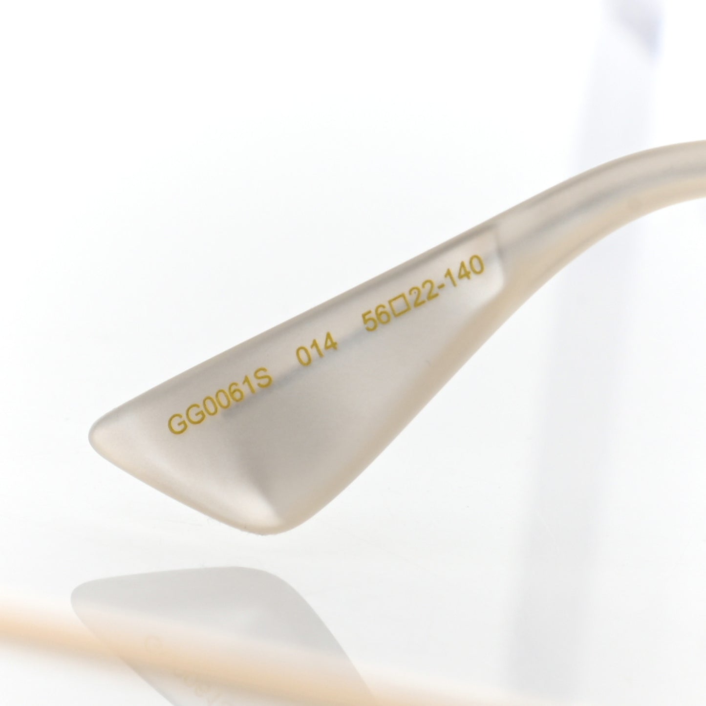 Metal Round Frame Tiger Print Sunglasses GG0061S Gold