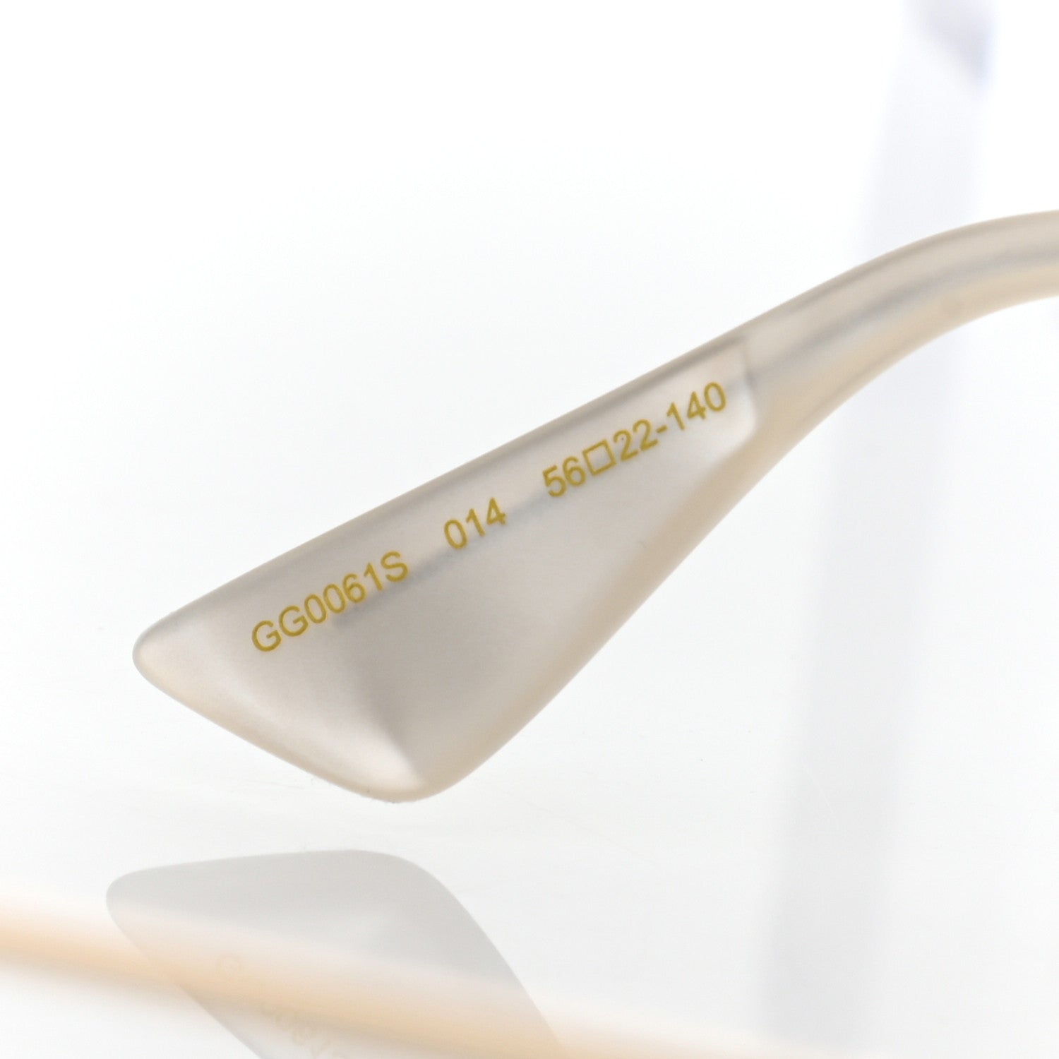 Gucci Metal Round Frame Tiger Print Sunglasses GG0061S Gold 8 of 10