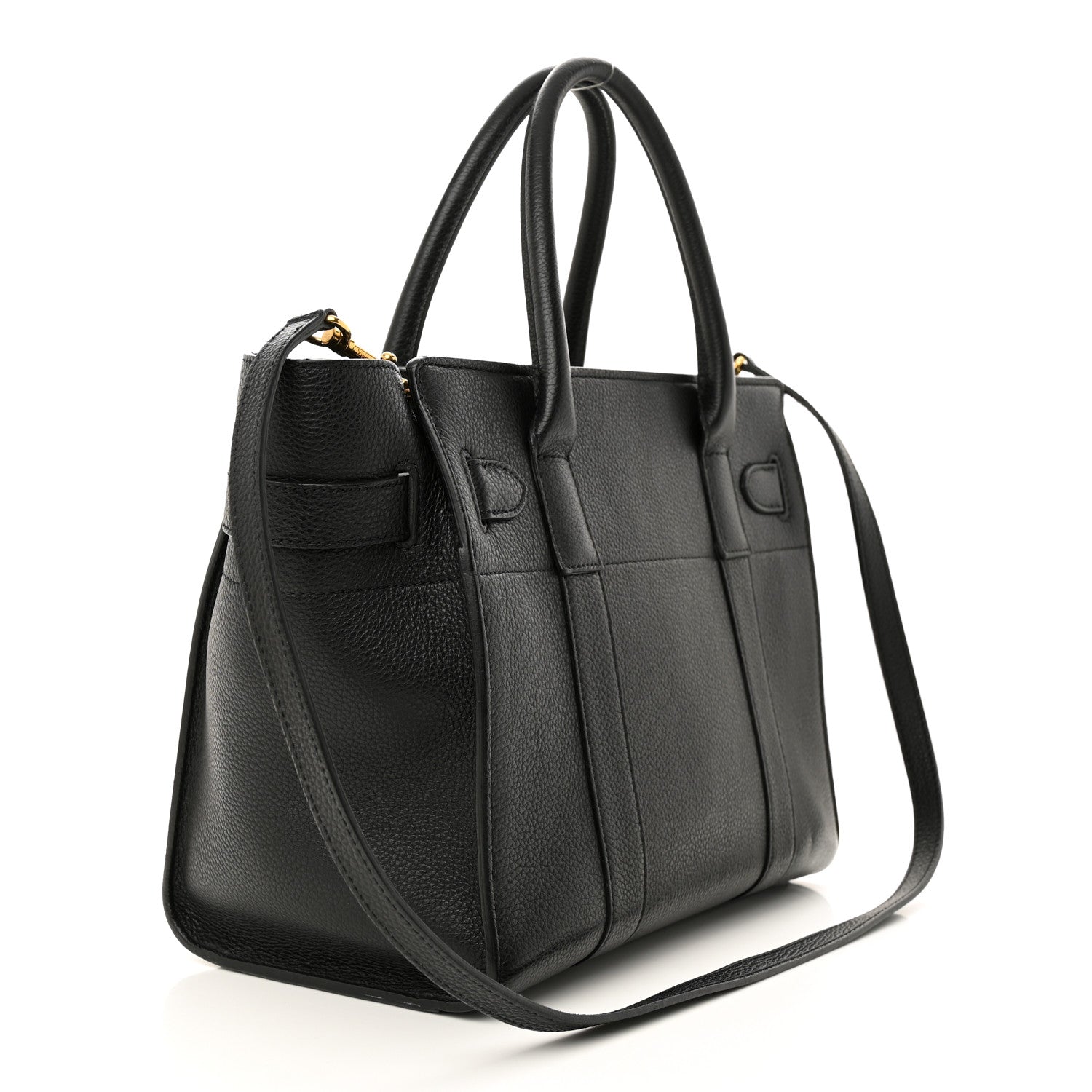 Mulberry Classic Grain Small Bayswater Zip Tote Black 2 of 11
