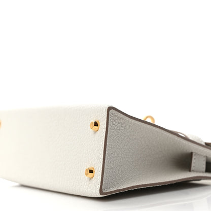 Hermes Chevre Mysore Mini Kelly Sellier 20 Mushroom 9 of 10