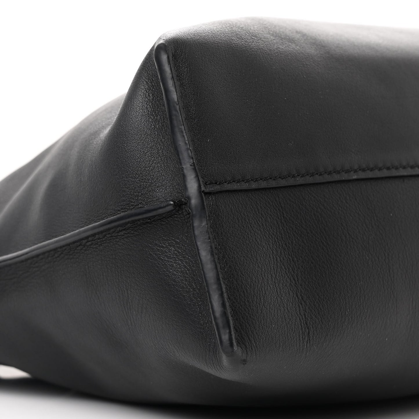 Calfskin Flamenco Knot Bag Black