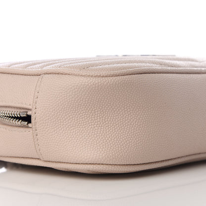 Saint Laurent Grain De Poudre Matelasse Monogram Mini Lou Camera Bag Marble Pink 5 of 8
