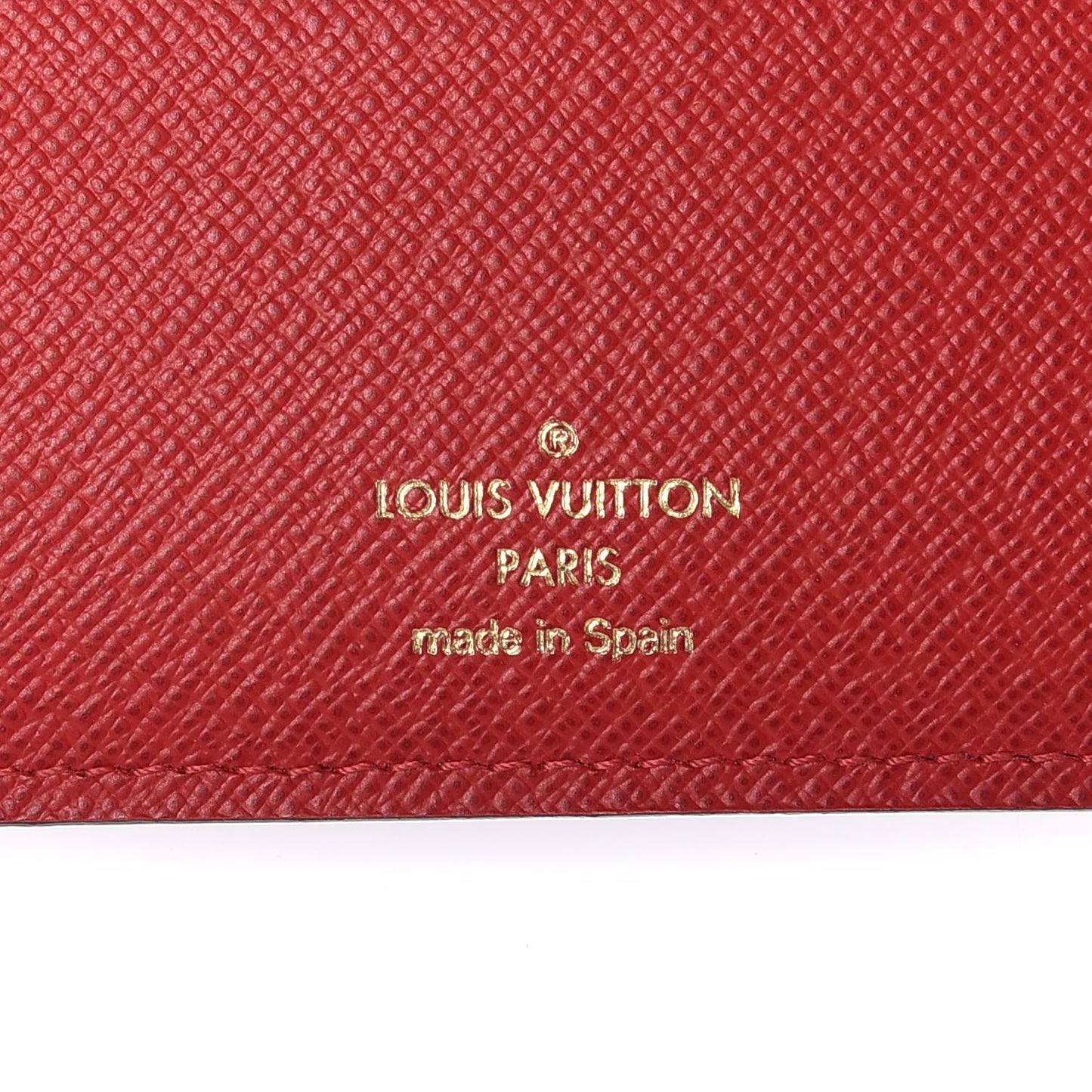 Damier Ebene Insolite Wallet Red