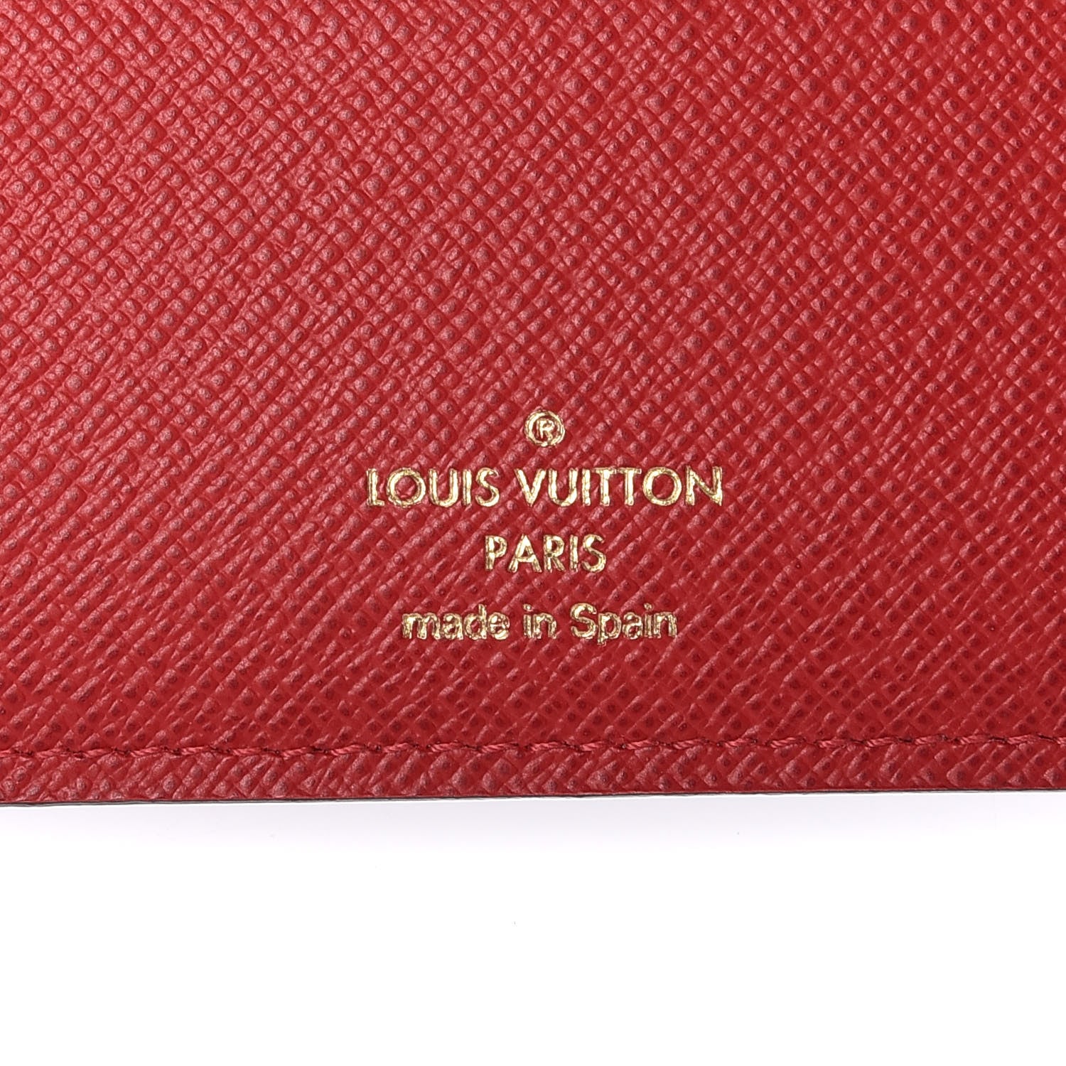 Louis Vuitton Damier Ebene Insolite Wallet Red 6 of 8
