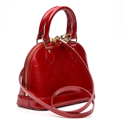 Louis Vuitton Vernis Alma BB Pomme D'Amour 4 of 8