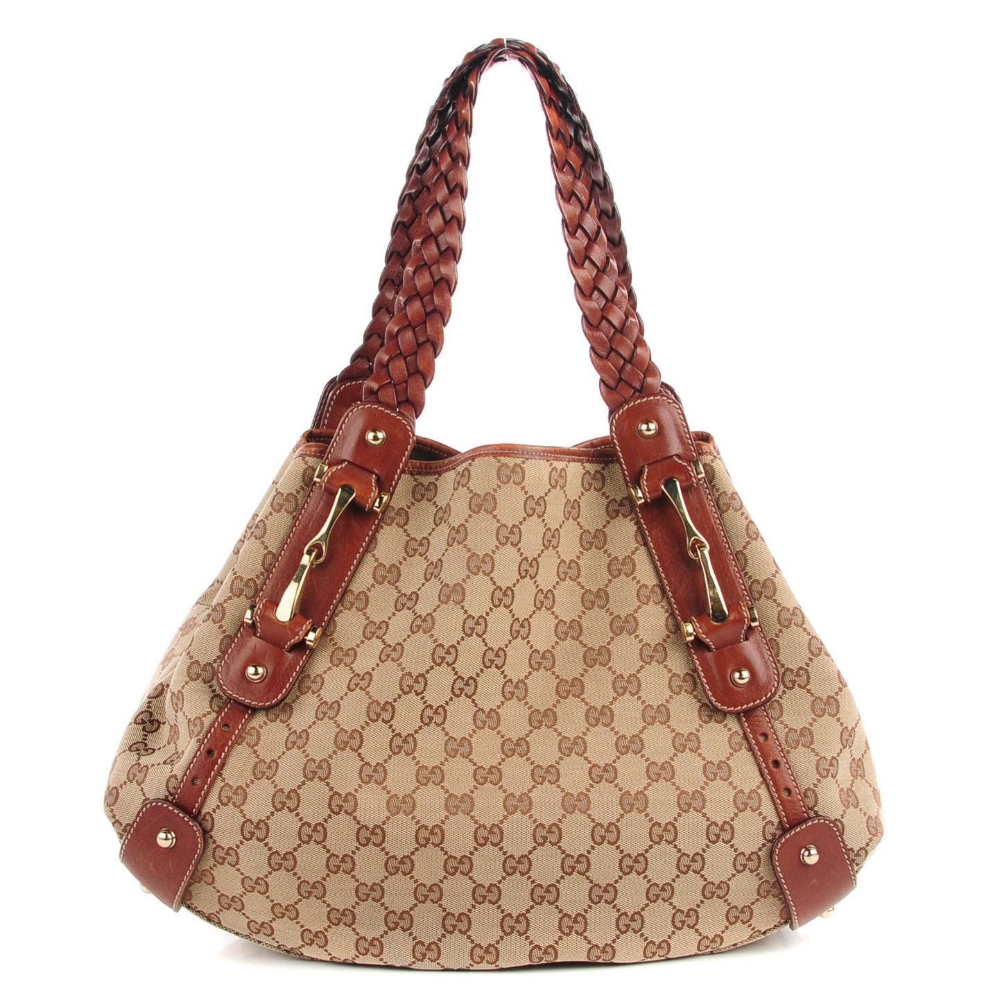 Monogram Medium Pelham Shoulder Bag Brown