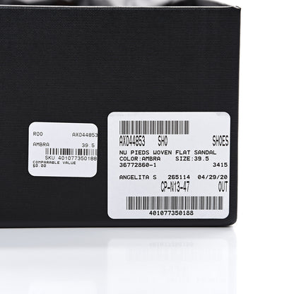 Saint Laurent Calfskin Tribute 05 Slide Sandals 39.5 Amber 10 of 11